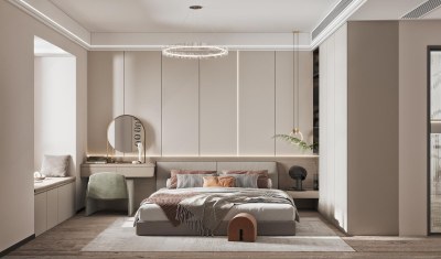 现代卧室3D模型下载